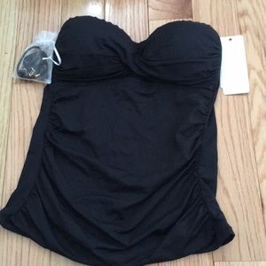 NWT Anne Cole Signature ruched swim top